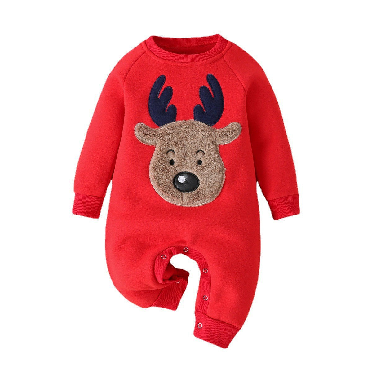 Christmas Clothes Baby Newborn Festival Christmas Old Man Elk Bag Fart Clothes Romper