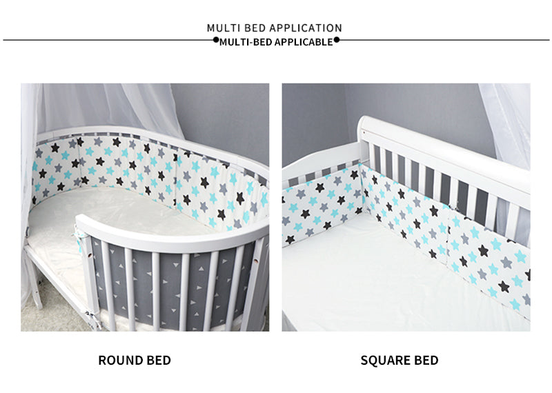 Baby Bed Thicken Bumper One-piece Crib Around Cushion - KoukouSmart
