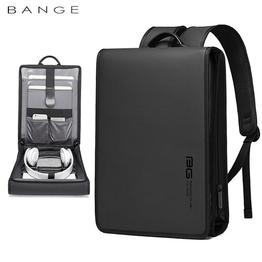 BANGE New Men's Backpack Business Computer Backpack College Student Waterproof Casual Schoolbag Backpack