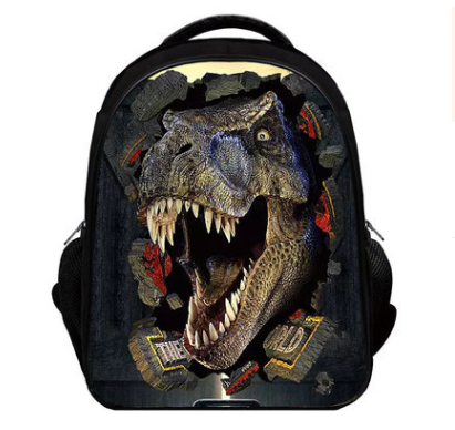 Dinosaur Children's Schoolbags Shoulder 3D Kindergarten Taipan Backpack Pupils 1-6 Years Boys 2-12 Years Ultralight - KoukouSmart