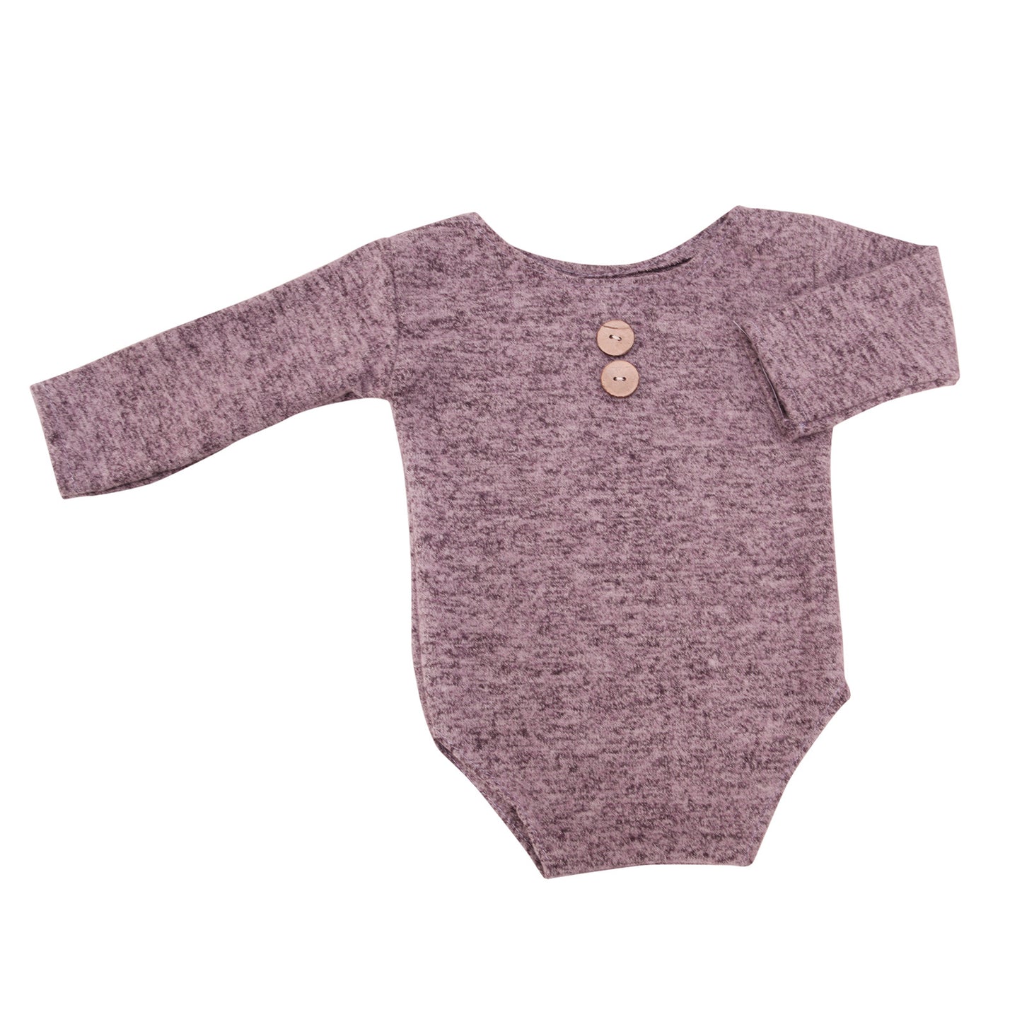 Newborn Full Moon Hundred Days Photography Baby Photo Clothes Props Button Hat 2-Piece Set