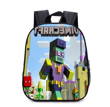 Teenager MineCraft Cartoon Backpack Boy Cartoon School Bags