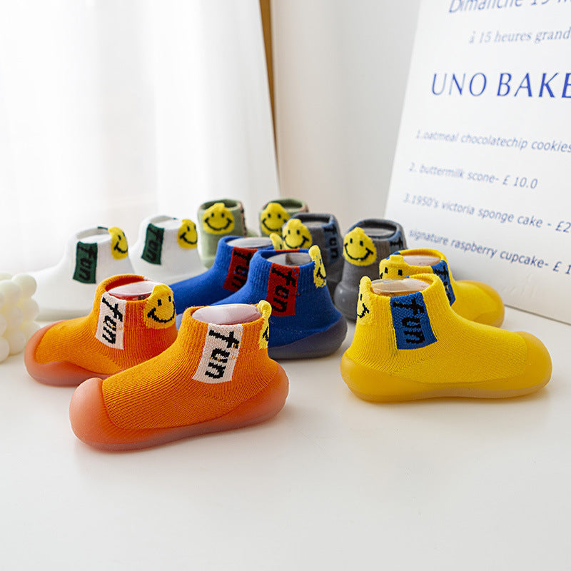 Baby Toddler Shoes Spring And Autumn New Baby Non-Slip Anti-Collision Soft Bottom Indoor Cartoon Floor Socks Shoes Boys And Girls Shoes