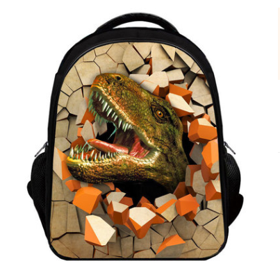 Dinosaur Children's Schoolbags Shoulder 3D Kindergarten Taipan Backpack Pupils 1-6 Years Boys 2-12 Years Ultralight - KoukouSmart