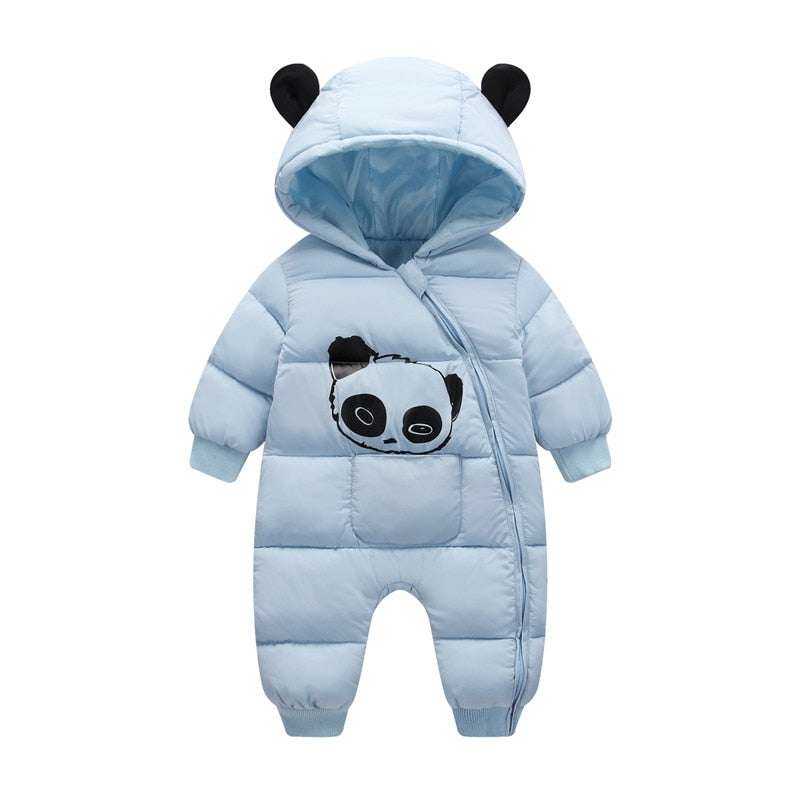 Baby Boy Girl Clothes New Born Winter Hooded Rompers Thick Cotton Outfit Newborn Jumpsuit Children Costume Toddler Romper