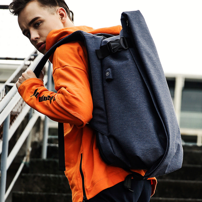 Backpack Men's Fashion Trend Backpack Korean Version Cycling Backpack Male College Student Sports And Leisure Computer Travel Bag