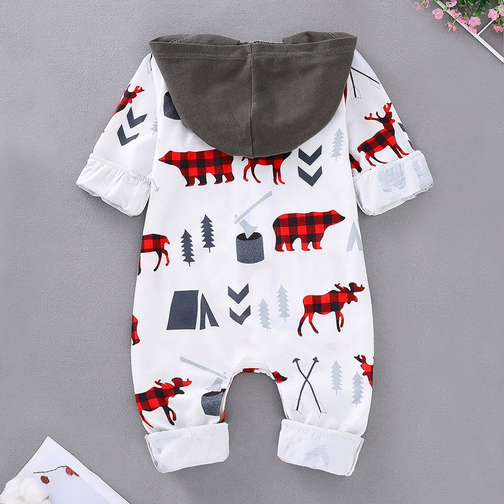 new born baby clothes baby boy romper winter clothes costume romper onesie disfraz bebe hallowe Christmas Santa Cartoon 6-24m