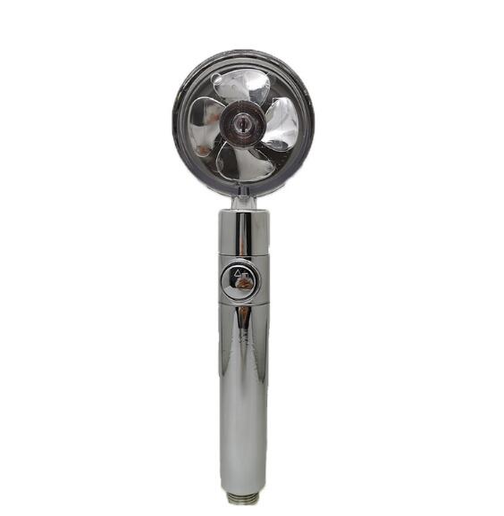 Onder Druk Douchekop Shower Nozzle Water-saving Flow 360 Rotating High-pressure Nozzle With Small Fan