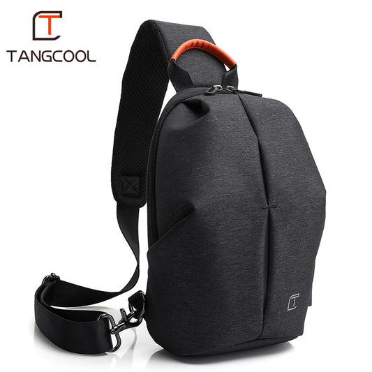 New Chest Bag Men's Korean Version Waterproof Messenger Bag Casual Trend USB Shoulder Bag Sling Bag
