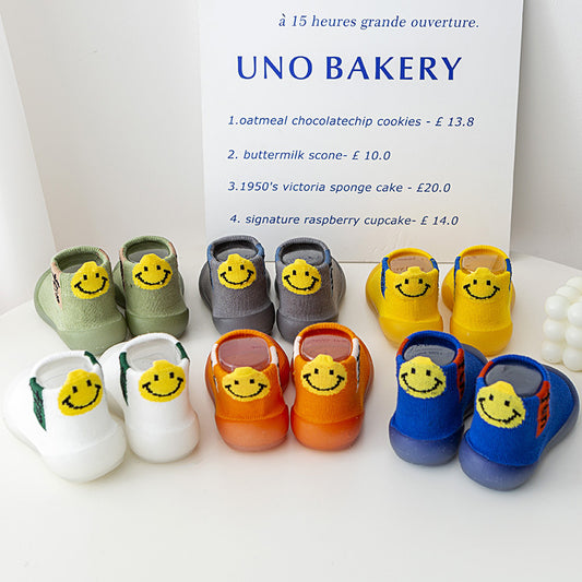 Baby Toddler Shoes Spring And Autumn New Baby Non-Slip Anti-Collision Soft Bottom Indoor Cartoon Floor Socks Shoes Boys And Girls Shoes
