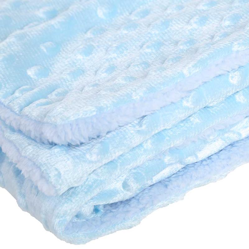 Baby Blanket & Swaddling Newborn Thermal Soft Fleece Blanket Solid Bedding Set Cotton Quilt