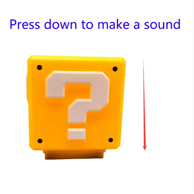 LED Question Mark Night Light Super Mario Bros Games Toy Children Night Light Bedroom Table Lamp USB Charging