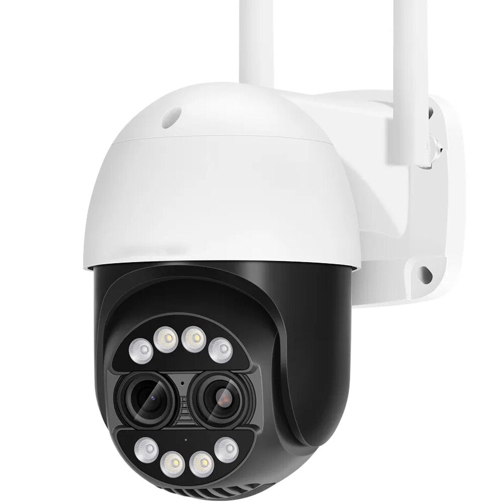 8MP Dual Lens 2.8mm -12mm 8X Zoom 4K Dual Lens PTZ WiFi IP Camera Outdoor AI Human Tracking CCTV Audio Home Security Camera