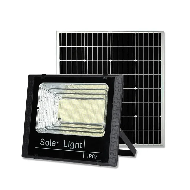 Solar Flood Lights 50w 100w 200w 300w LED Solar Powered Spotlight Outdoor Waterproof Reflector Solar with Remote Control