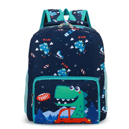 Children's Bag Cute Dinosaur Kindergarten Cartoon Print Male And Female Baby Backpack - KoukouSmart