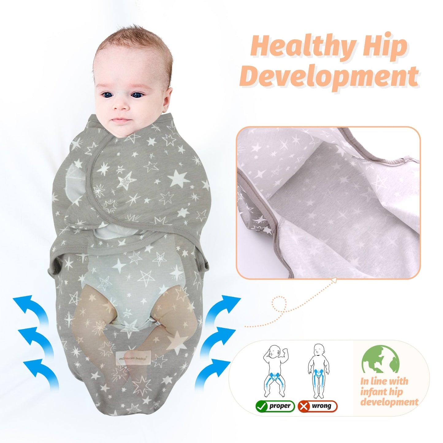 Sweet Dream Baby Swaddle - KoukouSmart