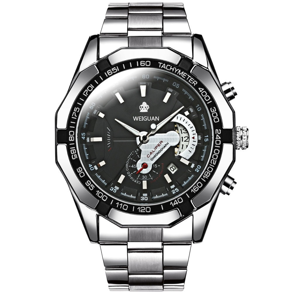 Casual Sport Watches Chronograph Wristwatch Automatic business Movement  Imported Mechanical Waterproof Luminous product - KoukouSmart