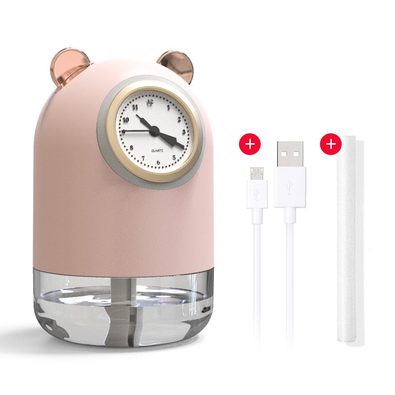 New Humidifier Cute Pet Mini Household Small Moisturizing Aromatherapy Car Creativity Air Bear USB Humidifier LED Mist Maker - KoukouSmart
