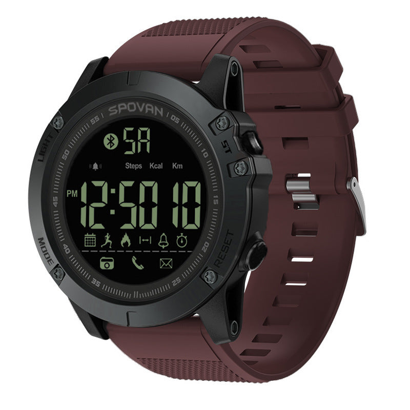 Cross-border explosion model PR1 smart watch running waterproof step meter outdoor sports Bluetooth multi-function electronic watch male