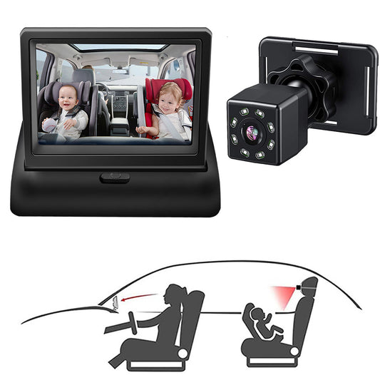 Car Baby Monitor HD Night Vision Camera for Baby Car Mirror - KoukouSmart