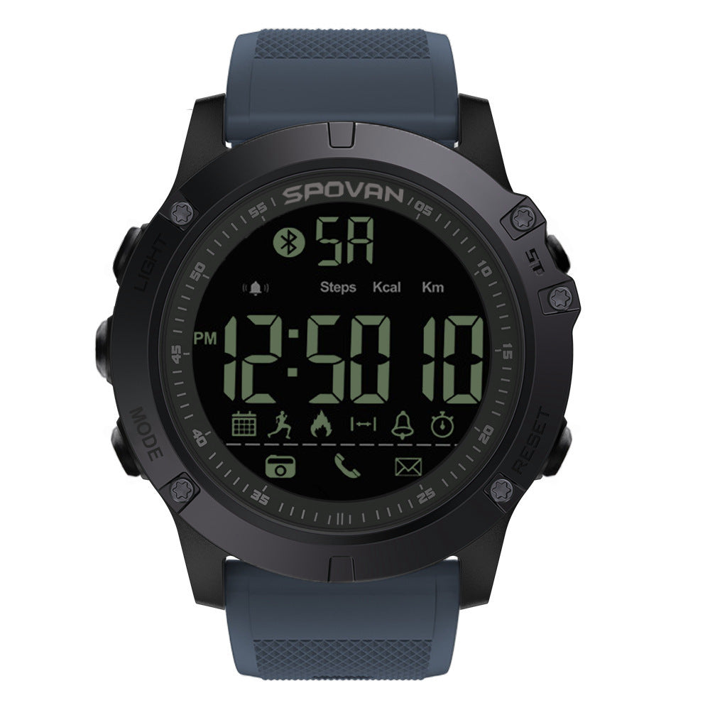 Cross-border explosion model PR1 smart watch running waterproof step meter outdoor sports Bluetooth multi-function electronic watch male