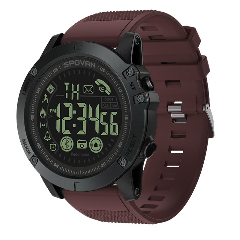 Cross-border explosion model PR1 smart watch running waterproof step meter outdoor sports Bluetooth multi-function electronic watch male