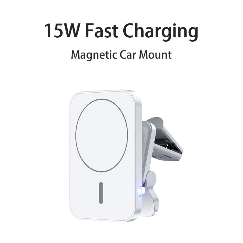  Car Magnetic Wireless charger white