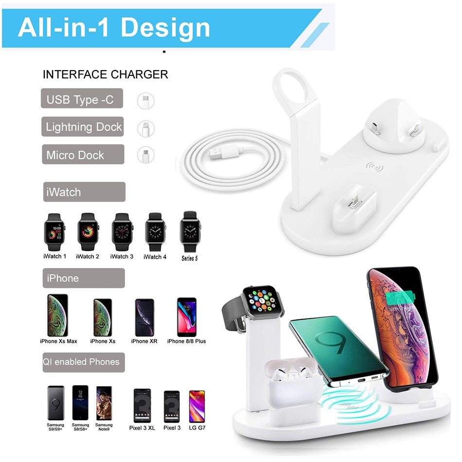 7 in 1 Wireless Charger with Stand - KoukouSmart