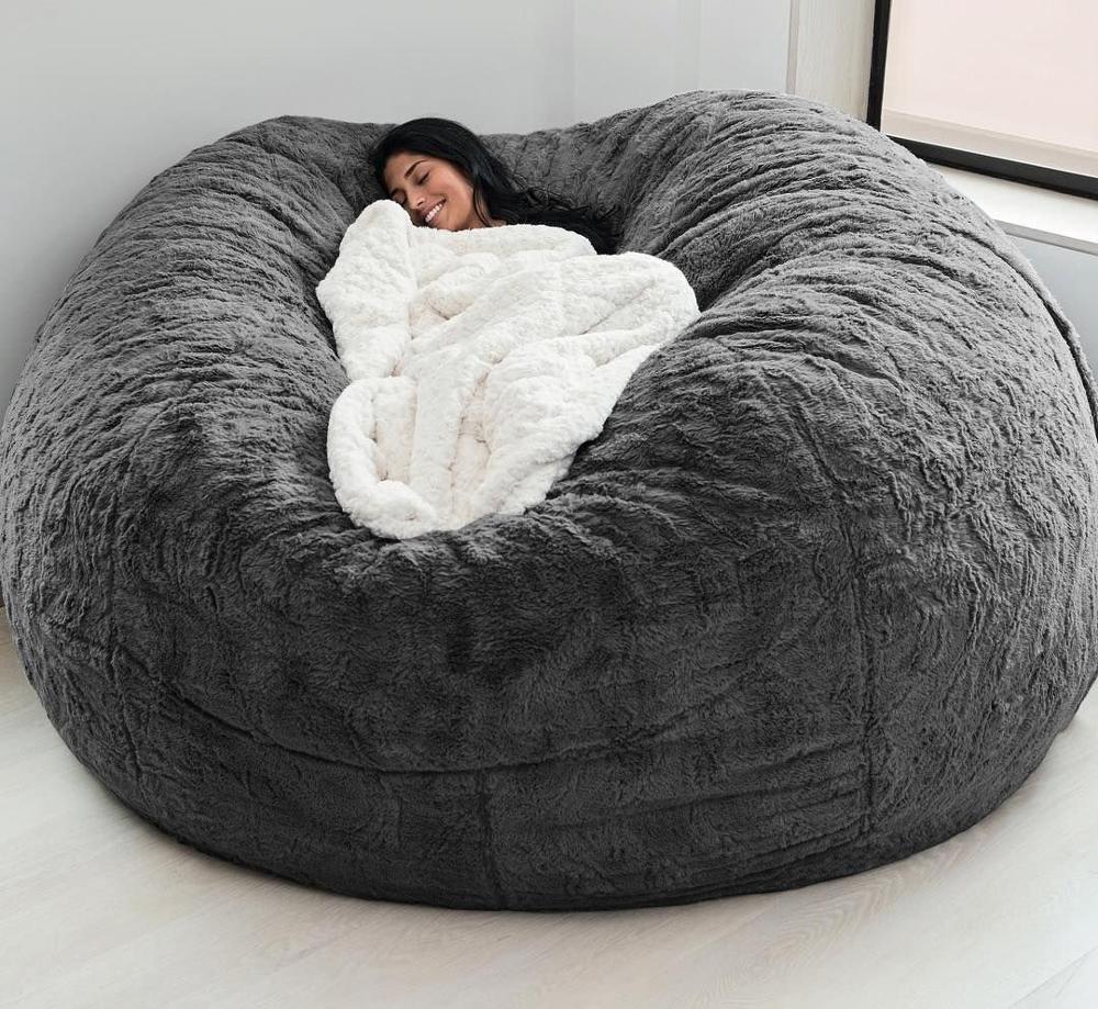 Oversized Large Comfy Bean Bag Sleeping Chair Cover - KoukouSmart
